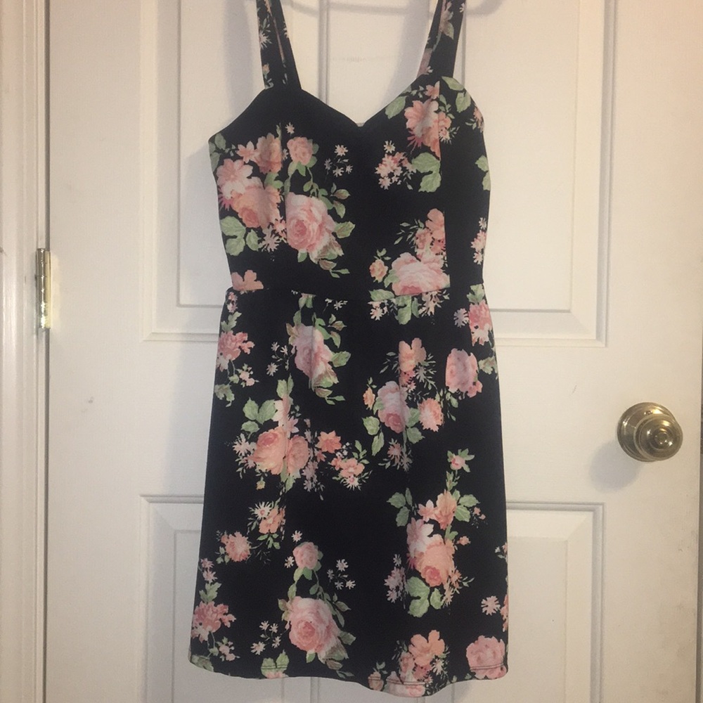 Black Floral Dress